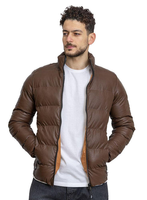 Dark Brown F - Leather Jacket - Khotwh
